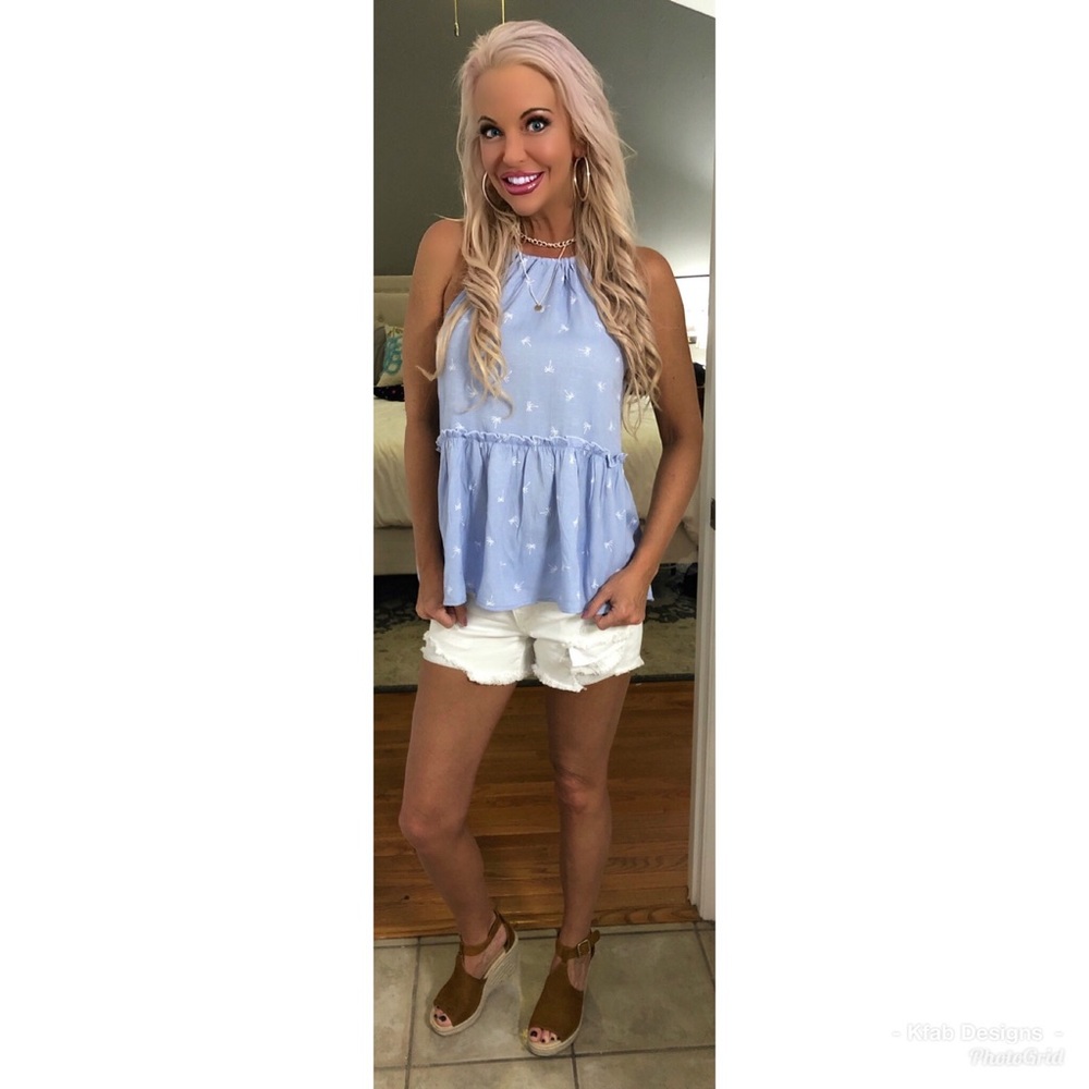 🥰Last 1! Baby Palm Tree 🏝 Back Tie Top! - Picture 7 of 7
